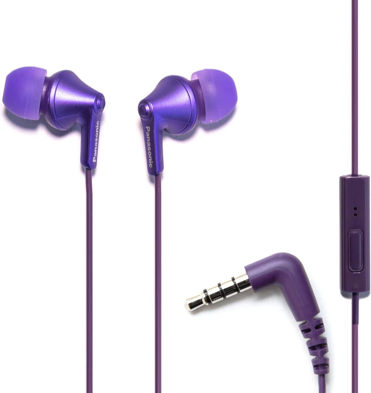 Panasonic ErgoFit In-Ear Earbud Headphones RP-HJE120-R (Red) Dynamic Crystal Clear Sound, Ergonomic Comfort-Fit