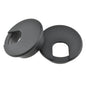HAHIYO 2Pcs 2Inch/50mm Black ABS Plastic U-Shaped Desk Grommet Wire Grommet Cable Management Cord Hole Cover Desk Wire Hole Insert Wire Organizer for Computer Office Home School Equipment Systems