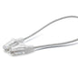 TRUECABLE Cat6 Component Rated Patch Cable, Unshielded (U/UTP), 1ft, White, 28AWG Solid Copper, Snagless 10G High-Speed Ethernet Cable, PoE++ 4PPoE 100W, UL Listed, RoHS-3, 1 Pack