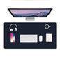 PU Leather Desk Pad Protector Gaming Mouse Pad Non Slip Desk Mat for Keyboard and Mouse Waterproof Desk Writing Pad for Office and Home Desk Accessories(Pink, 47.2 * 17.7)