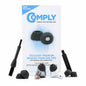 Comply TrueGrip MAX Premium Memory Foam Replacement Ear Tips, Black Medium