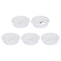 uxcell 8Pcs 50mm (1.97") Desk Grommet Plastic Cable Hole Cover Wire Brown