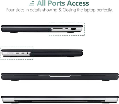 DONGKE for M4 MacBook Pro 16 Inch Case 2024 2023 2021 A3403 A3186 M3 A2991 M2 A2780 M1 A2485 Pro/Max Chip, Plastic Hard Shell Case & Keyboard Cover for Mac Pro 16 with Touch ID, Composition Book