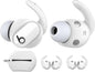 AhaStyle 3 Pairs Beats Studio Buds Ear Hooks Anti-Slip Ear Covers Silicone Accessories【Not Fit in The Charging Case】 Compatiable with New Beats Studio Buds 2021 (White)