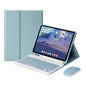 Keyboard Case for iPad Mini 7th(A17 Pro) 2024/Mini 6th Generation with Mouse,Case for iPad mini7/mini6 with Detachable Wireless Bluetooth Keyboard Pencil Holder Slim Smart Cover, Sky Blue