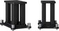 A Pair of Universal Speaker Stands, Heavy Duty Speaker Stands Holds Bookshelf Speaker Satellite Speaker Large Speaker, Vibration-Absorbing MDF Design, Holds 88lbs Speaker (Black, 20cm/7.8in)
