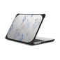 CASETiFY Bounce MacBook Pro 16-inch (M1-M5) Case [Enhanced Protective Corner Design/Ventilation Cutouts/Anti-Slip Grip] - Small Blue Flowers - Clear Black