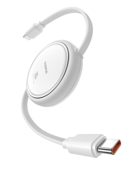 Baseus USB C to USB C Cable, 100W 6.6ft Retractable USB C Charging Cable