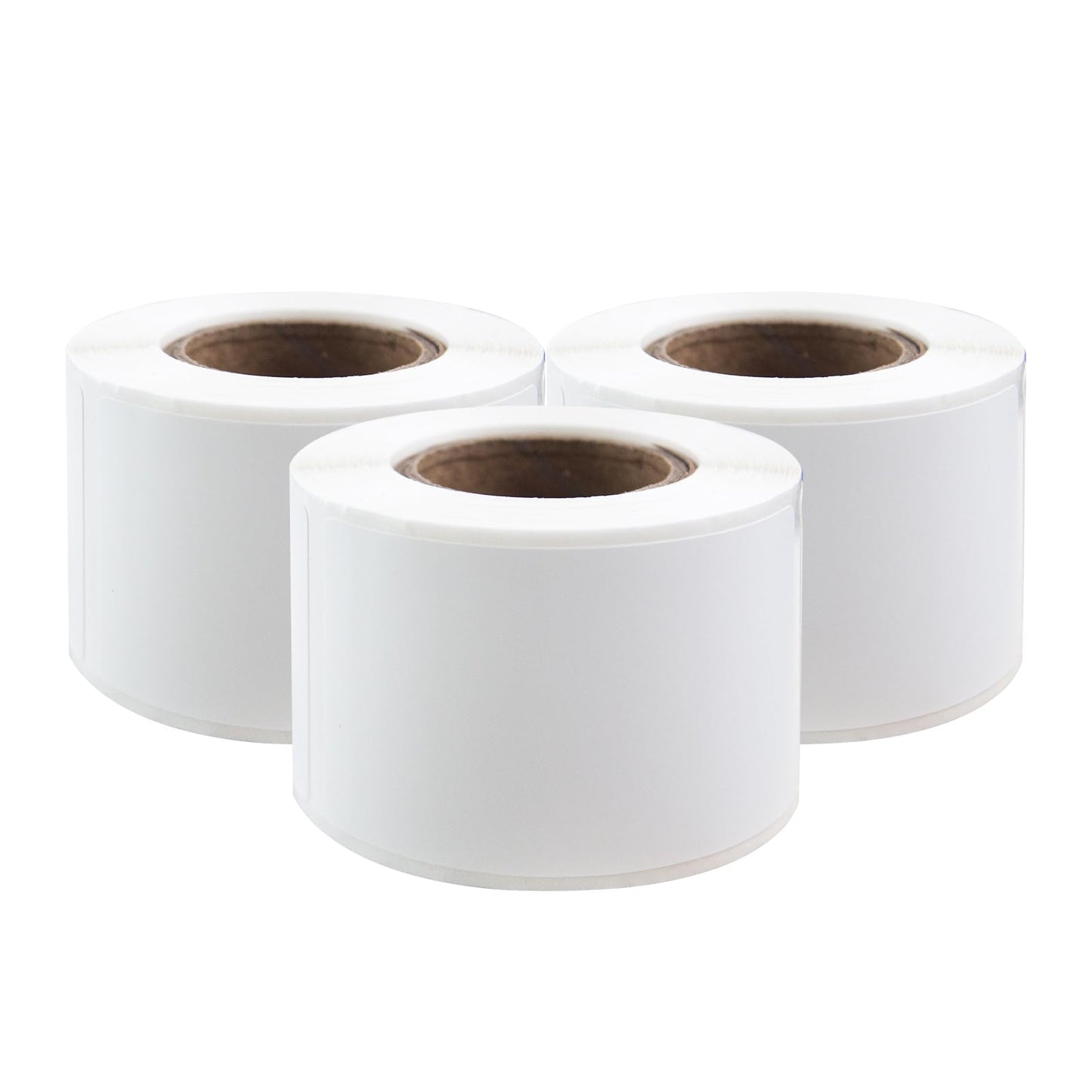 PUQU 30x50mm Direct Thermal Sticker Labels, Self-Adhesive All-Purpose Label Maker Tape, Compatible with AQ Series Label Printer, Refills Standard Laminated Office Labeling, 3 Rolls, 450 Labels