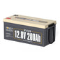 Power Queen 12V 200Ah PLUS LiFePO4 Lithium Battery with 200A BMS for RV