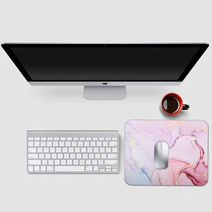 Mouse Pad, Gaming Mouse Pad, Non-Slip Rubber Base Mouse Mat with Designs for Laptop, Computer & Office, 9.5 x 7.9 x 0.12 inches (Marble 9)