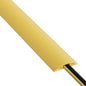 D-Line 6ft Floor Cord Cover, Floor Cable Protector, Extension Cord Cover, Protect Wires & Prevent Cable Trips, Cable Management Solution - Cord Cavity = 0.63" (W) x 0.31" (H) - Safety Yellow