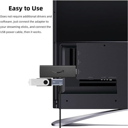 Powered Left & Right Angle USB 2.0 Micro Male to USB Female Host OTG Adapter for Samsung, Firestick，PS Classic，SNES Mini,NES/SNES Classic,Chromecast and More Smartphone or Tablet (2 Pack)