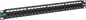 ICC CAT5e Feed-Through Patch Panel, 24 Port, 1U Rackmount, RJ45 Ethernet Patch Panel, No Punch Down, PoE++ and TAA Compliant, Black