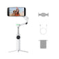 Insta360 Flow 2 Pro White - Industry-First AI Phone Gimbal with Apple DockKit, Pioneering 360º Pan Tracking, Free Tilt, Built-in Tripod/Selfie Stick, Portable Vlog/Travel Stabilizer