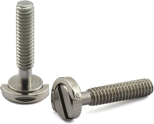 HJ Garden 2pcs 1/4-20 Thread D-Ring Stainless Steel Camera Fixing Screws for Camera Tripod Monopod QR Plate,D Shaft Quick Release Plate Mounting Screw 30mm Length