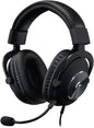 Logitech G Pro X Wired Gaming Headset: Blue VO!CE Detachable Boom Mic, DTS 7.1, 50 mm Drivers, USB/3.5mm Aux, Spare Memory Foam Ear Pads, USB DAC & Bag Included - Black