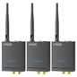 YMOO 2.4GHz Wireless Audio Transmitter Receiver (1 TX+2 RX) for Home Audio