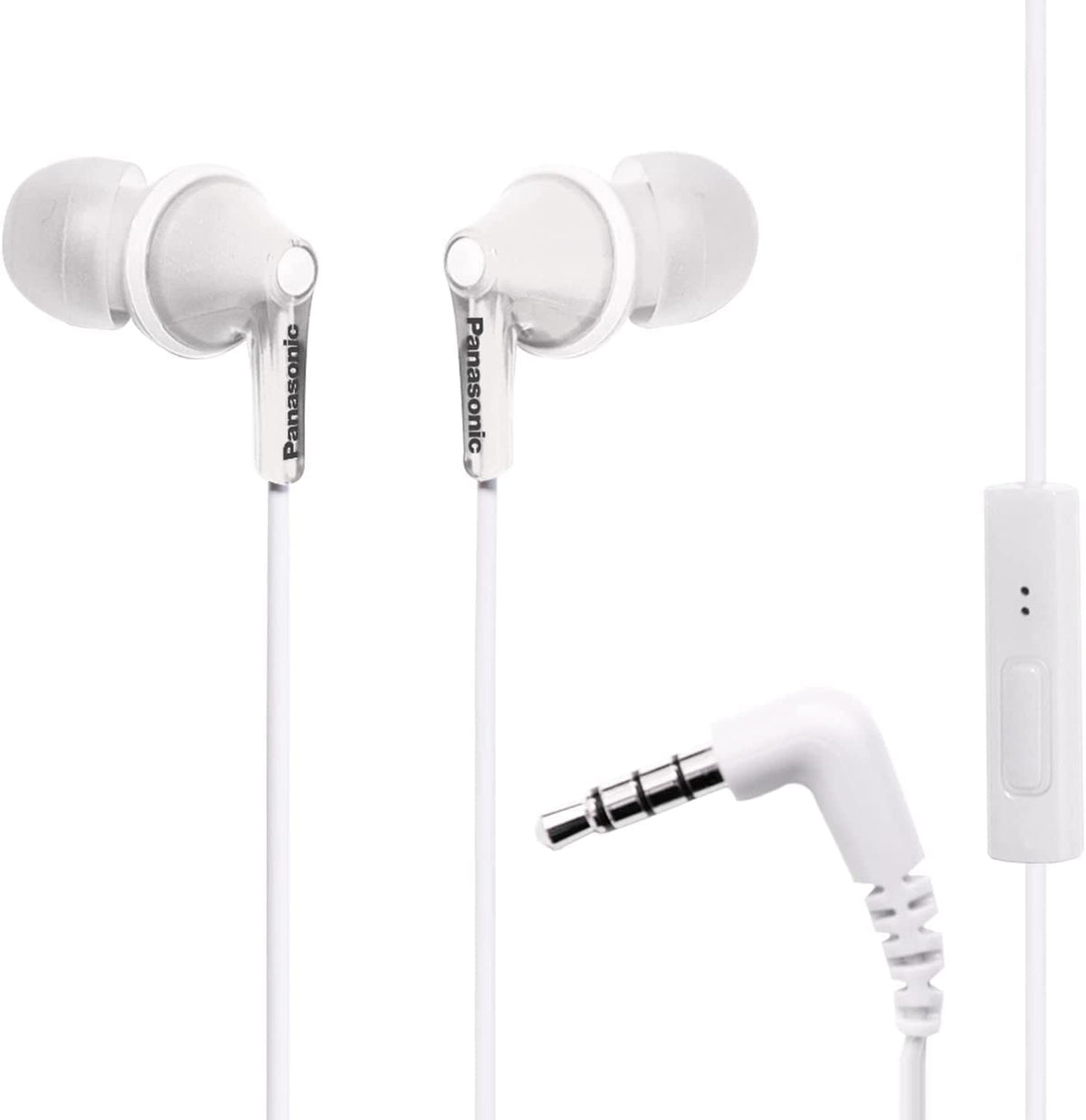 Panasonic ErgoFit In-Ear Earbud Headphones RP-HJE120-R (Red) Dynamic Crystal Clear Sound, Ergonomic Comfort-Fit