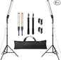 2 Packs LED Photography Lighting Dimmable 3200K-5500K LED Video Light Photo Studio Light Kit with Tripod Stand Bag for Camera Video Studio YouTube Product Portrait Live Streaming