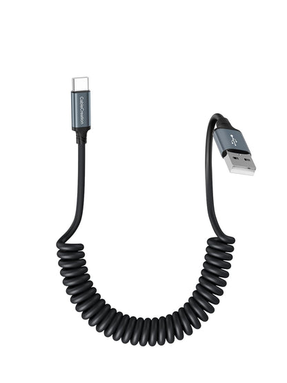 CableCreation Coiled USB C Cable for CarPlay & Android Auto
