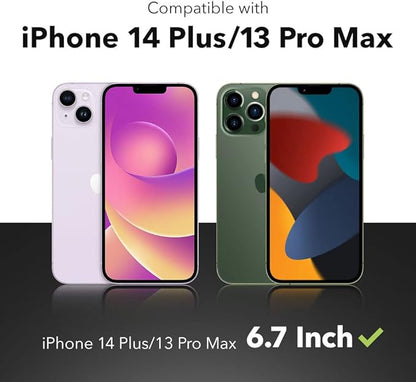 ZAGG InvisibleShield Glass Elite Privacy 360 Screen Protector for Apple iPhone 14 Plus - Four-Way Privacy Filter, 5X Tougher, Anti-Fingerprint Technology, Easy to Install