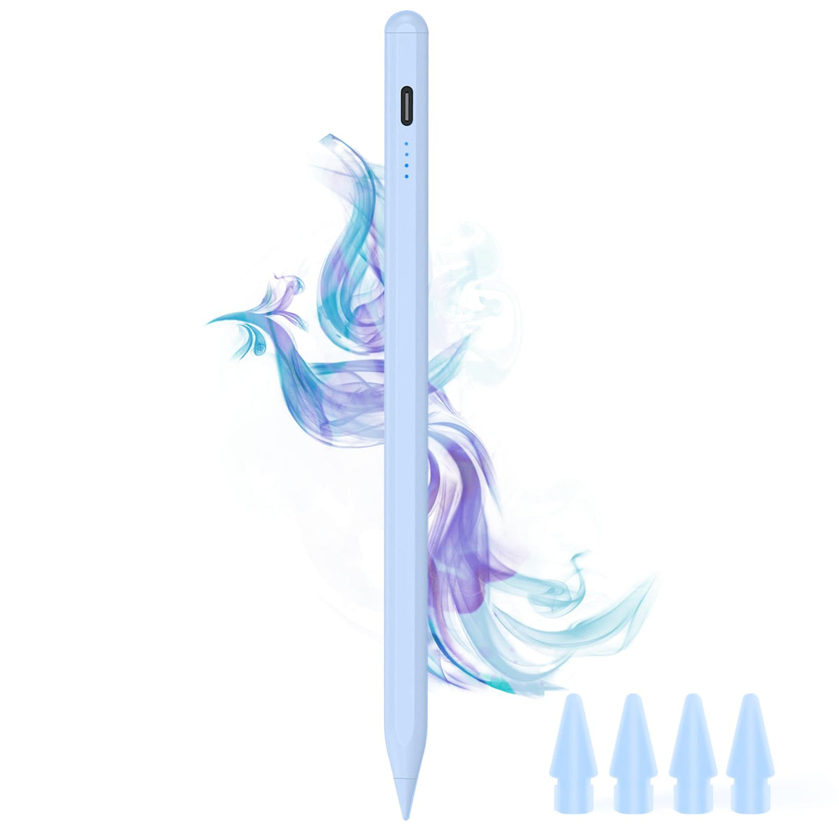 DOGAIN A8 Stylus Pen for iPad 2018-2026, Fast Charge, Palm Rejection-White