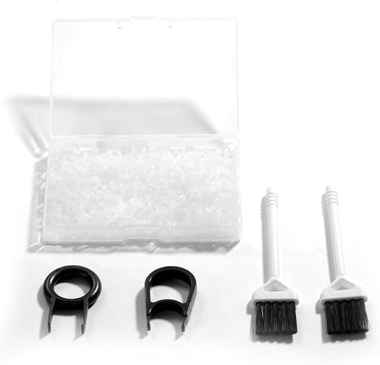 Litorange Silicone 500PCS 40A Clear Universal O-Ring Switch Dampeners Keycap Sealing Gasket Washer (Better Than Rubber) for Cherry MX Switch Keyboard and Mechanical Keyboard Keys Dampers