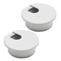 Desk Grommet 1-3/8" (35 mm), Desk Cord Hole Cover, Cable Grommet ABS Plastic, Desk Hole Grommet for Office and Home Table Cable, Detachable Cable Cord Organizer (Light Grey 2 Pcs)
