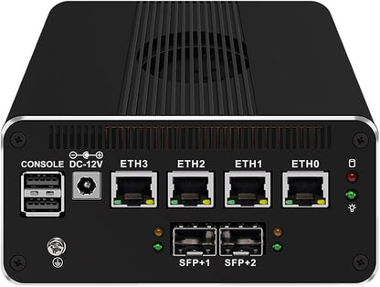 CWWK Intel Alder Lake N100(4C/4T Up to 3.4GHz)/N305(8C/8T Up to 3.8GHz) Dual SFP+10GbE Mini PC|4xIntel I226-V 2.5GbE |DDR5 Memory|PCI-E x4|HDMI+DP+Type-C (10 Gigabit N100, 32G RAM 2TB SSD)