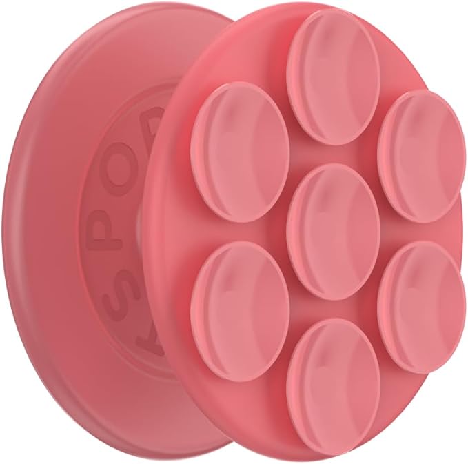 PopSockets Suck-Up™ Suction Grip & Stand, 3-in-1 MagSafe Phone Mount for iPhone, Strong Hold on Mirrors & Glass, Swappable Top, Portable & Reusable - Putty