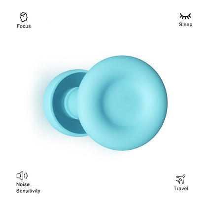 Ear Plugs for Sleeping Noise Reduction Reuseable, Concerts, Focus, Travel, Work, High Fidelity – 7 Pairs Eartips – Flexible Soft – Touch – NRR of 24 and 27 dB Noise Cancelling (Blue)