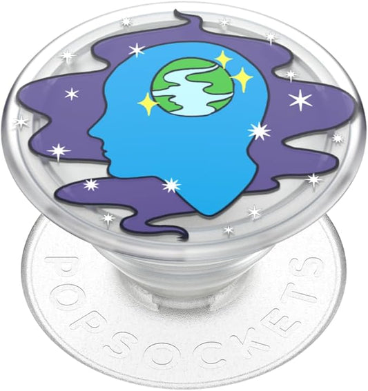 PopSockets Adhesive Phone Grip, Holder, Phone Stand, Plants - Translucent Open Minded