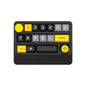 Adventurers W909 Wireless RGB Mechanical Numeric Keypad, Hot-Swappable, Macro-Programmable Numpad, Joystick & Knob Control for PC/Tablet/Laptop/Phone, Tri-Mode Connectivity (Yellow on Black)