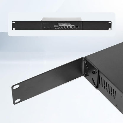 Rack Mount Kit for 8.7 inch Switches, Adjustable Rack Ears for Netgear, Cisco, D-Link, TRENDnet and HP Products, Mount 8.7" Wide to 19" Equipment, Adjustable Hole Distance 14-30mm