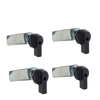 WJSKDQ Thumb Operated Offset Thumb Cam Lock, Black, 4PCS