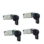 WJSKDQ Thumb Operated Offset Thumb Cam Lock, Black, 4PCS