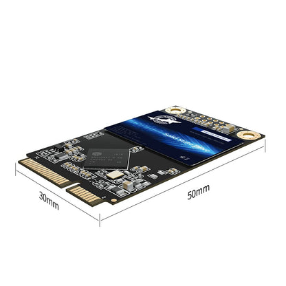 Dogfish mSATA SSD 64GB 3D NAND MLC SATA III 6 Gb/s, mSATA (30x50.9mm) Internal Solid State Drive - Compatible with Desktop PC Laptop - (MSATA 64GB)