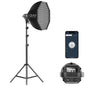 GVM 80W Photo Studio Lighting Kit, LED Video Light with Bowen Mount 23.6" Softbox, Tripod Stand, Continuous Output Daylight 5600K Lights for Photography