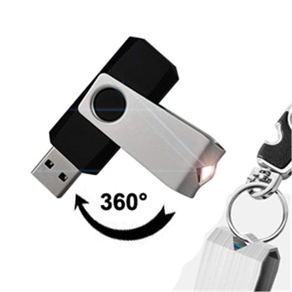 KEXIN Bulk USB 50 Pack 1GB USB Flash Drives Flash Drive Thumb Drive Bulk Flash Drives Swivel USB 2.0 (1G, 50PCS, Black)
