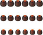 Earbud Tips Soft Silicone Earbuds Replacement Tips Fit for in-Ear Headphones(Inner Hole from 3.8mm - 4.2mm Earphones) 9 Pairs S/M/L,Black/Orange