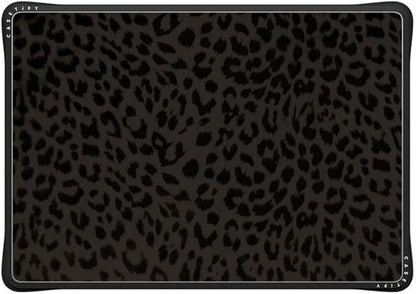 CASETiFY Impact MacBook Air 15" (M2-M4) Case [Cushioned Impact Corners/Scratch-Resistant/Anti-Slip Grip] - Leon Leopard - Clear Black