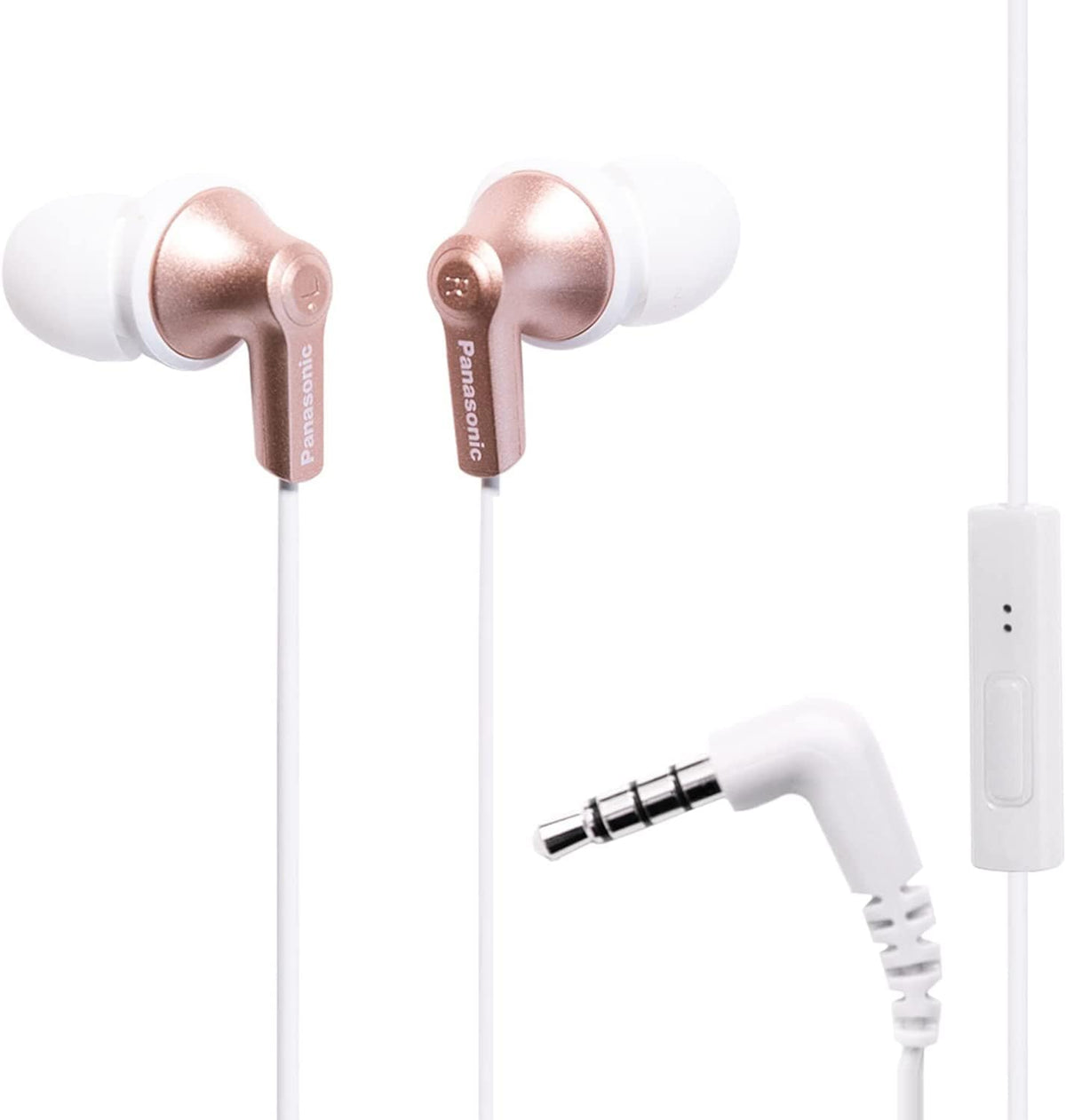 Panasonic ErgoFit In-Ear Earbud Headphones RP-HJE120-R (Red) Dynamic Crystal Clear Sound, Ergonomic Comfort-Fit