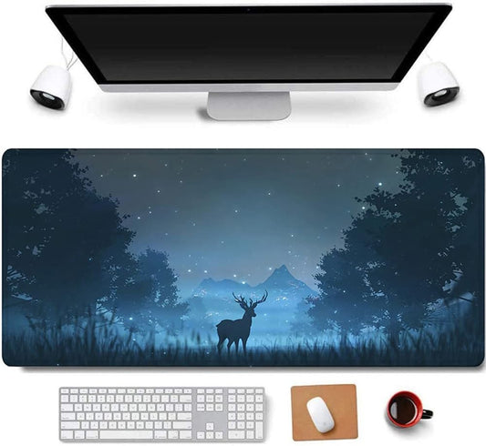 RTGGSEL 31.5x11.8 Inch Non-Slip Long Extended Large Gaming Mouse Pad with Stitched Edges XL Laptops Keyboard Mouse Mat（KB）
