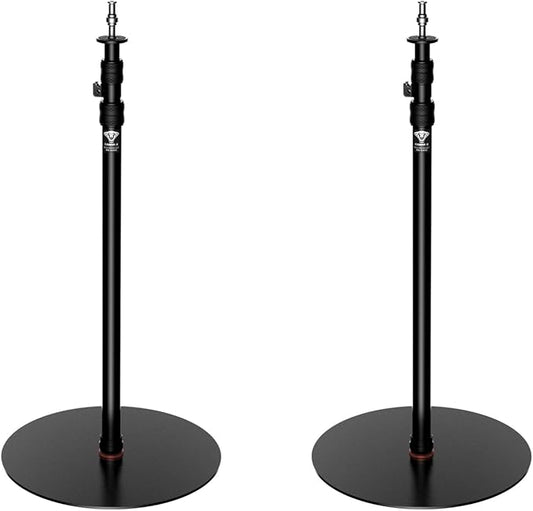 IFOOTAGE Cobra RB-A400,79" Round Base Monopod,Aluminum Photography Light Stand Flat Base for DSLR Camera, Light,Payload 22LBS(2 Pack)