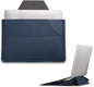 MOFT Laptop Carry Sleeve, 2-in-1 Laptop Bag & Stand for 14" MacBook Air/Pro & Dell/HP/Lenovo/Asus, Stylish Slim Computer Sleeve Bag with Expandable Storage for Computer Accessories, Deep Blue