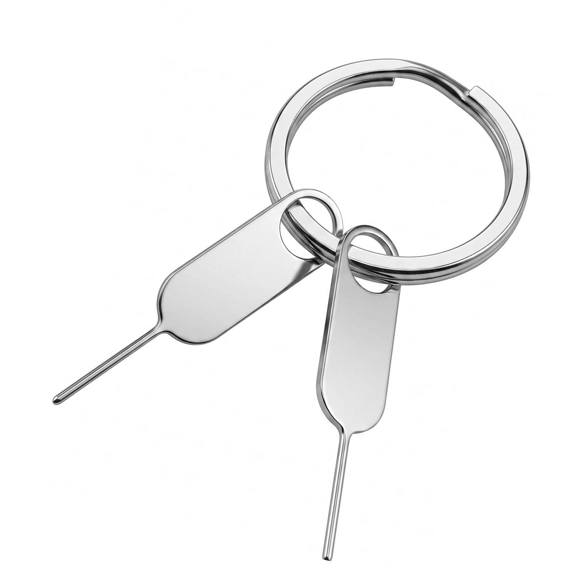 Phonsun 2 Pack SIM Card Removal Tool, SIM Ejector Pin for iPhone Samsung Google Pixel, Universal SIM Tray Eject Tool & Doorbell Reset Pin, Easy Carry (Key Ring Included) - Small