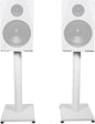 Rockville RS21W 21 inch Steel Bookshelf Speaker Stands, 60 lbs Capacity, Anti-Vibration Foam, Cable Management, for Home Audio and Studio Monitoring