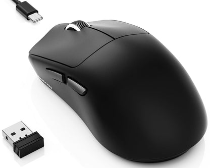 SEUNKWANG EWEAND X23 Pro Gaming Mouse, Tri-Mode 2.4G/USB-C/Bluetooth Wireless Mouse, PAW3311 Sensor, 12,000 DPI, 59g Lightweight, 1ms Ultra-Low Delay, Gaming & Computer Mouse for Laptop/PC/Mac-Black