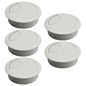 5 Pcs Desk Grommet 2-1/16" / 53 mm, Desk Cord Hole Cover, Cable Grommet ABS Plastic, Desk Hole Grommet for Home & Office Pc, Detachable Adjustable Cable Cord Organizer-Light Grey